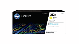 HP Toner 212X Jaune Grande Capacité avec Technologie JetIntelligence pour imprimantes LaserJet - Cartouche d'origine