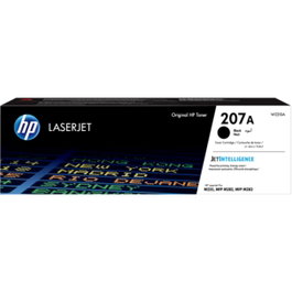HP Cartouche de Toner 207A W2210A Noir pour Color LaserJet Pro M255/M282/M283