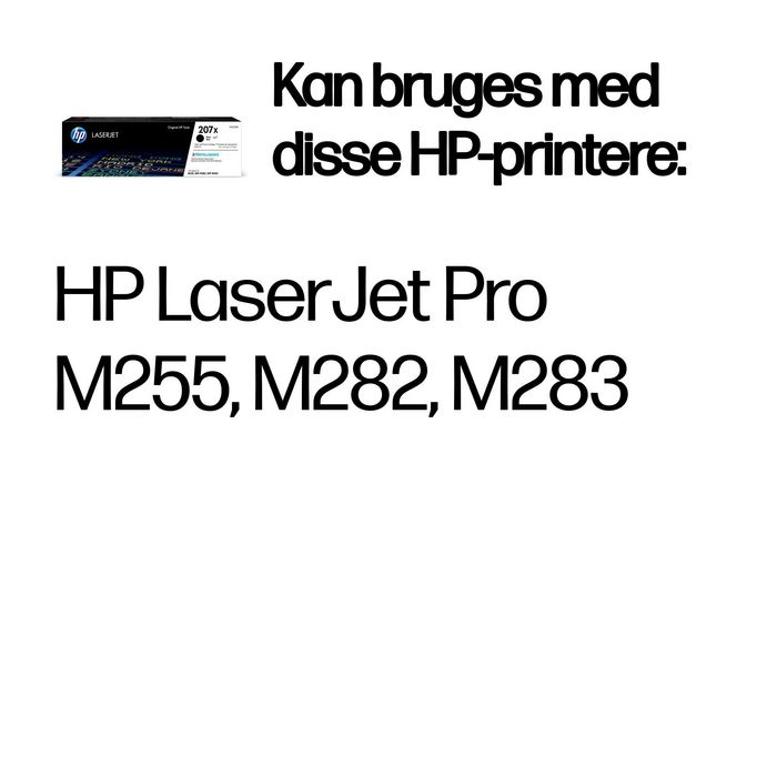 HP 207X W2210X Noir Haute Capacité (XL)