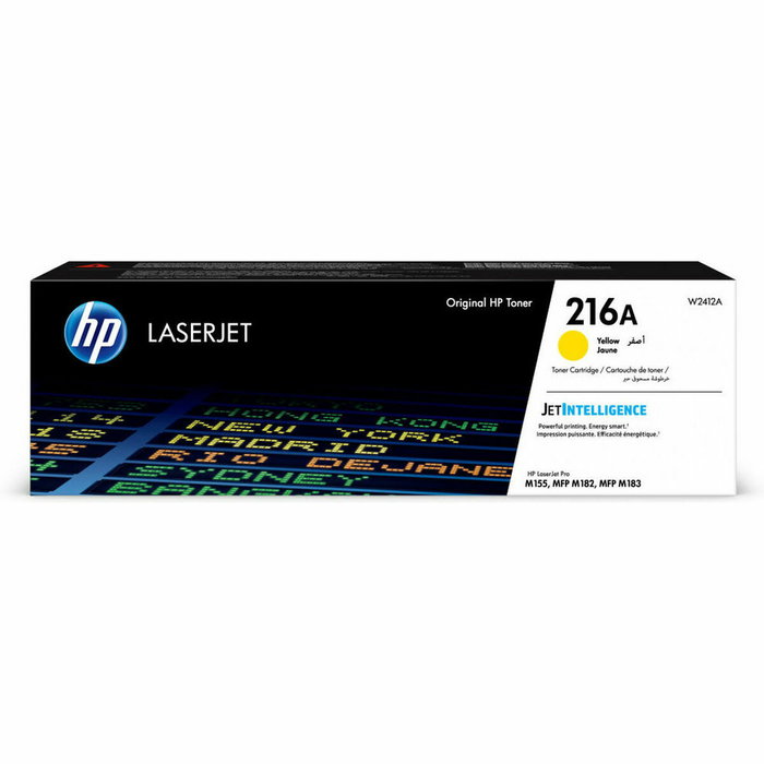 HP Toner 216A W2412A Jaune (850 pages) pour HP Color LaserJet Pro MFP M182/M183/M155a HP Toner 216A W2412A Jaune (850 pages) pour HP Color LaserJet Pro MFP M182/M183/M155a