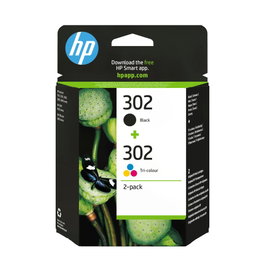 HP 302 Pack de 2 cartouches d'encre Noir et Tricolore X4D37AE