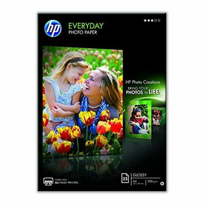 HP Papier Photo Glacé A4 Q5451A - 25 feuilles