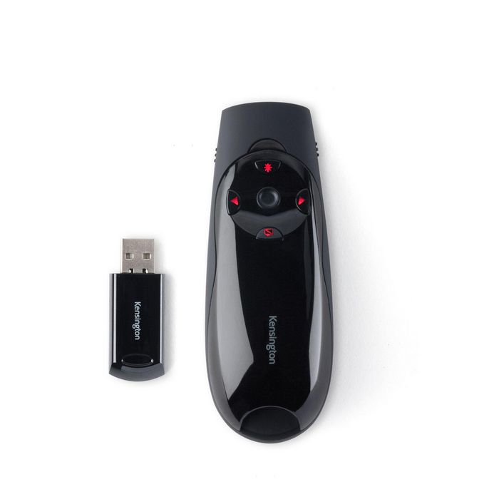 Kensington Presenter Expert - Télécommande de Présentation Sans Fil avec Pointeur Laser Rouge, Contrôle du Curseur et Récepteur USB 2.4 GHz, Compatible Windows/Mac Kensington Presenter Expert - Télécommande de Présentation Sans Fil avec Pointeur Laser Rouge, Contrôle du Curseur et Récepteur USB 2.4 GHz, Compatible Windows/Mac