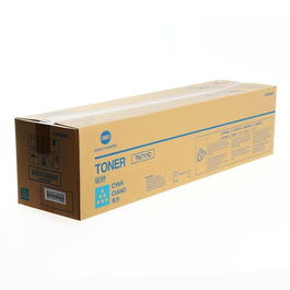 Konica Minolta Toner TN711C A3VU450 Cyan pour imprimante - Cartouche d'encre couleur