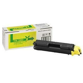 Kyocera Toner TK-580Y / 1T02KTANL0 Cartouche Jaune pour Imprimante et Copieur