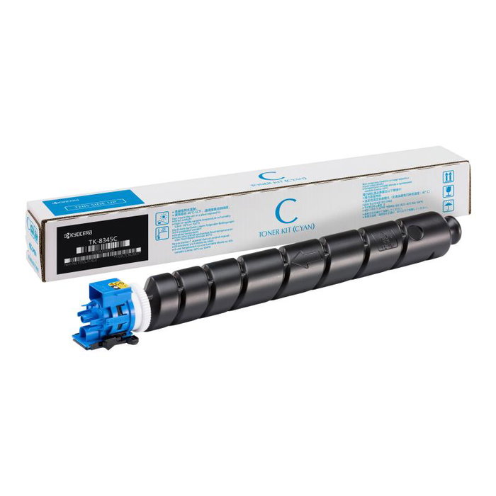 Kyocera Toner TK-8345 Cyan, Cartouche d'Encre TK8345, Référence OEN 1T02L7CNL0, Compatible Imprimante