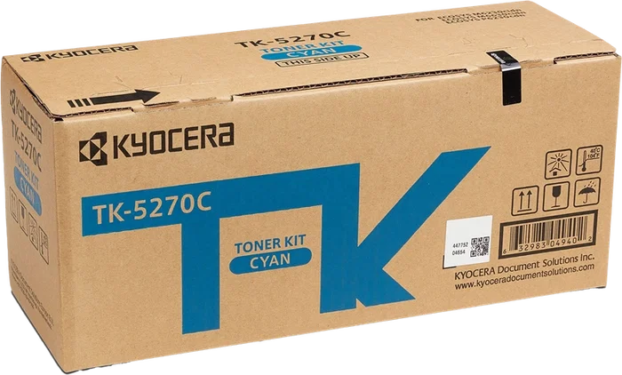 Kyocera TK-5270C Toner Cyan Original Kit (1T02TVCNL0) pour ECOSYS M6230, M6630, P6230 Kyocera TK-5270C Toner Cyan Original Kit (1T02TVCNL0) pour ECOSYS M6230, M6630, P6230