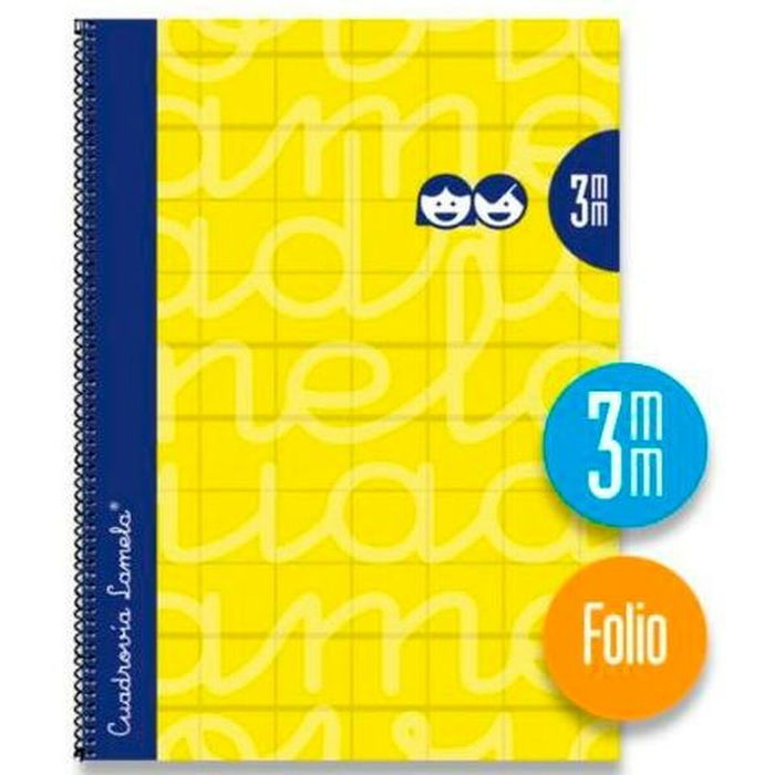 Cahier Lamela Jaune Feuille 80 Volets 21,5 x 31,5 cm 3 mm 5 Pièces
