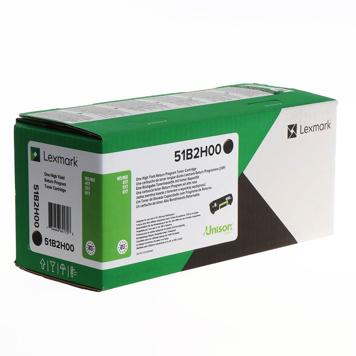 Lexmark 51B2H00 Toner Noir XL pour imprimantes - Cartouche haute capacité Lexmark 51B2H00 Toner Noir XL pour imprimantes - Cartouche haute capacité