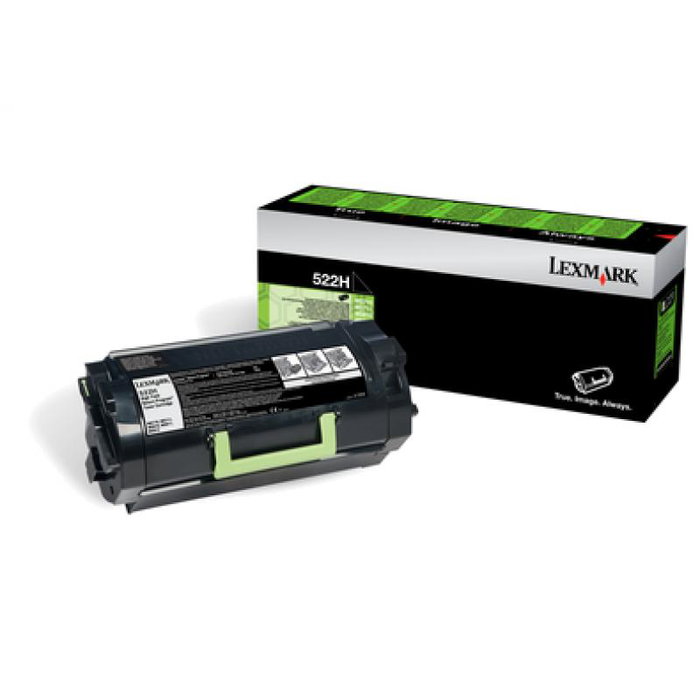 Lexmark 52D2H00 Cartouche d'encre noire 522H pour imprimante, toner original