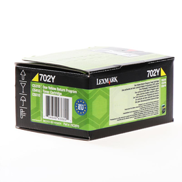 Lexmark Toner 702Y / 70C20Y0 Jaune - Cartouche de Toner Jaune