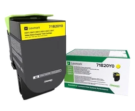 Lexmark 71B20Y0 Cartouche Toner Jaune pour CS/CX317/417/517 - 2300 Pages