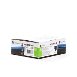 Lexmark 74C20M0 - Cartouche de toner magenta compatible pour imprimante
