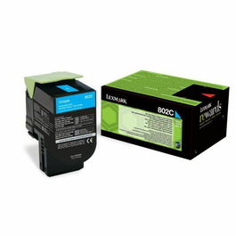 Lexmark Toner 80C20C0 (802C) Cyan pour imprimantes compatibles