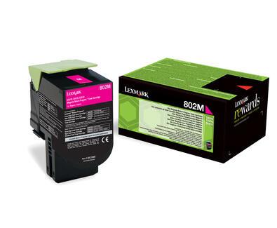 Lexmark Toner 802M Magenta Standard 80C20M0 Lexmark Toner 802M Magenta Standard 80C20M0