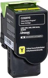 Lexmark C2320Y0 Toner jaune pour Lexmark C/MC2325/2425/2535, 1000 pages