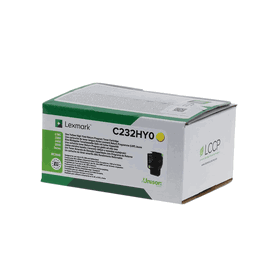 Lexmark C232HY0 - Cartouche de toner jaune XL Haute capacité pour imprimantes Lexmark