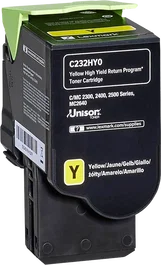 Lexmark C232HY0 - Cartouche de toner jaune XL Haute capacité pour imprimantes Lexmark