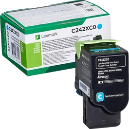 Lexmark C242XC0 Toner cyan pour C2425 / MC2535 (3 500 pages)