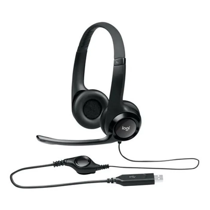 Logitech Casque avec Micro H390 - Réf. 981-000406 - Noir Logitech Casque avec Micro H390 - Réf. 981-000406 - Noir