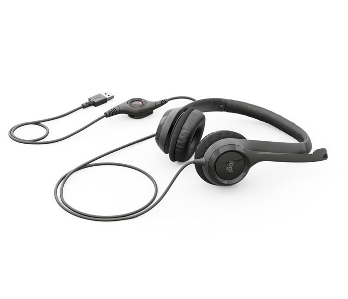 Logitech Casque Gamer avec Microphone anti-bruit, Confort rembourré, Son Stéréo Numérique et Commutateur In-Line, USB, Noir Logitech Casque Gamer avec Microphone anti-bruit, Confort rembourré, Son Stéréo Numérique et Commutateur In-Line, USB, Noir