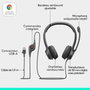 Logitech Casque Gamer avec Microphone anti-bruit, Confort rembourré, Son Stéréo Numérique et Commutateur In-Line, USB, Noir
