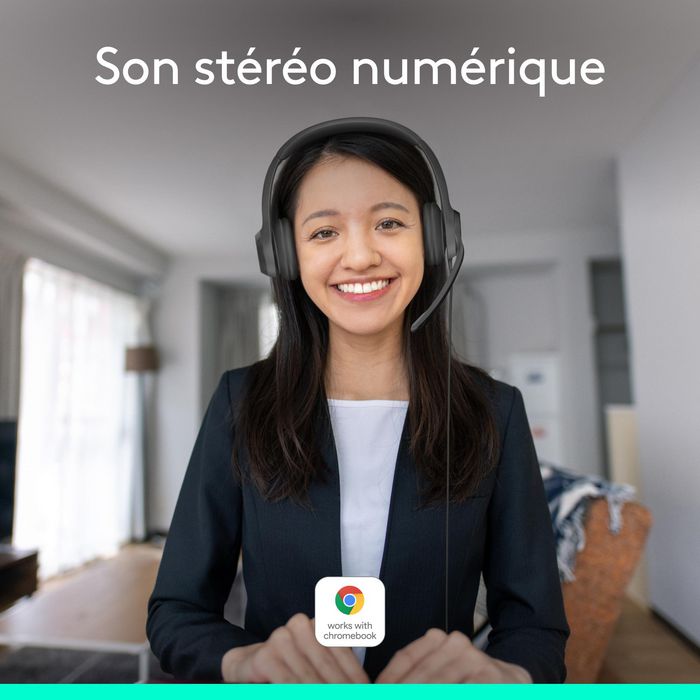 Logitech Casque Gamer avec Microphone anti-bruit, Confort rembourré, Son Stéréo Numérique et Commutateur In-Line, USB, Noir Logitech Casque Gamer avec Microphone anti-bruit, Confort rembourré, Son Stéréo Numérique et Commutateur In-Line, USB, Noir