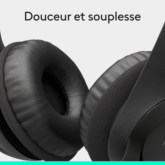 Logitech Casque Gamer avec Microphone anti-bruit, Confort rembourré, Son Stéréo Numérique et Commutateur In-Line, USB, Noir Logitech Casque Gamer avec Microphone anti-bruit, Confort rembourré, Son Stéréo Numérique et Commutateur In-Line, USB, Noir