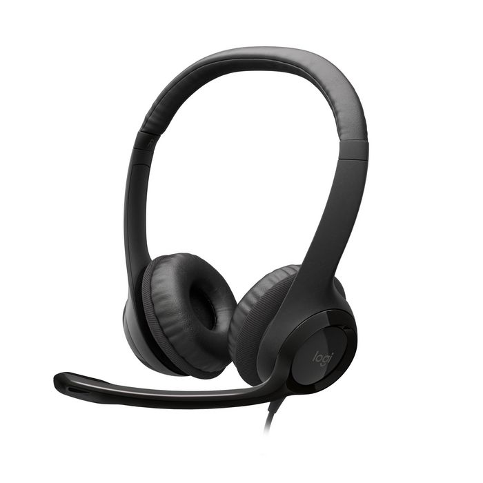 Logitech Casque Gamer avec Microphone anti-bruit, Confort rembourré, Son Stéréo Numérique et Commutateur In-Line, USB, Noir Logitech Casque Gamer avec Microphone anti-bruit, Confort rembourré, Son Stéréo Numérique et Commutateur In-Line, USB, Noir
