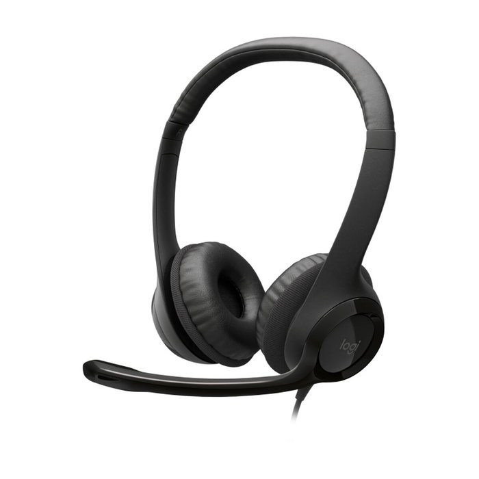 Casques avec Microphone Logitech LGT-H390 Noir