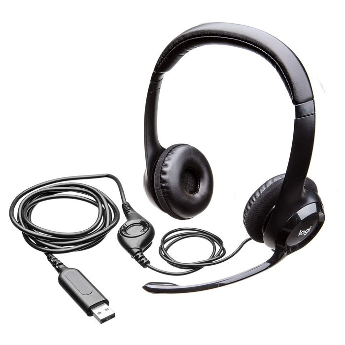 Casques avec Microphone Logitech LGT-H390 Noir