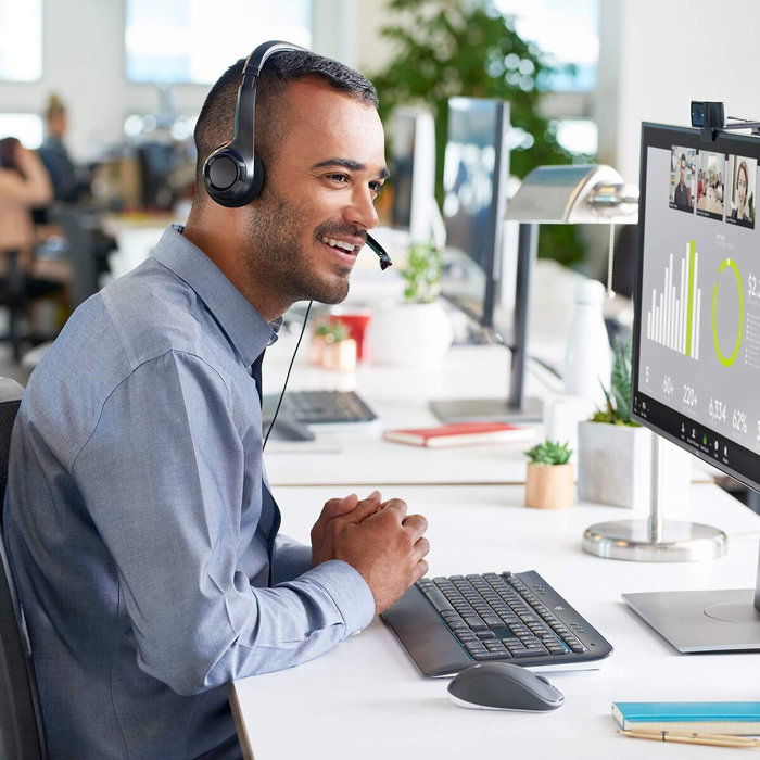 Casques avec Microphone Logitech LGT-H390 Noir