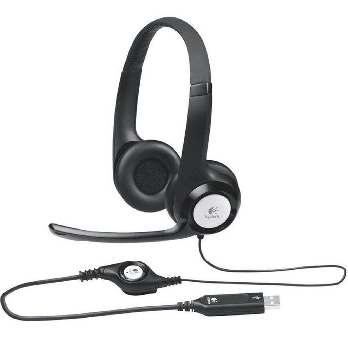 Casques avec Microphone Logitech LGT-H390 Noir