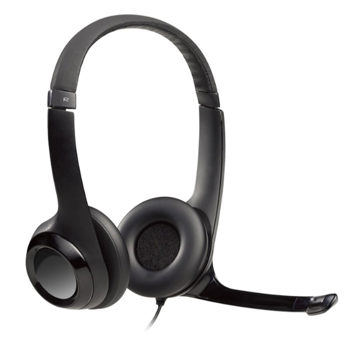 Casques avec Microphone Logitech LGT-H390 Noir