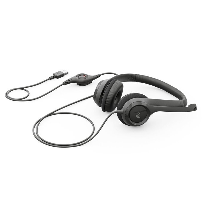 Casques avec Microphone Logitech LGT-H390 Noir