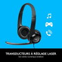 Casques avec Microphone Logitech LGT-H390 Noir