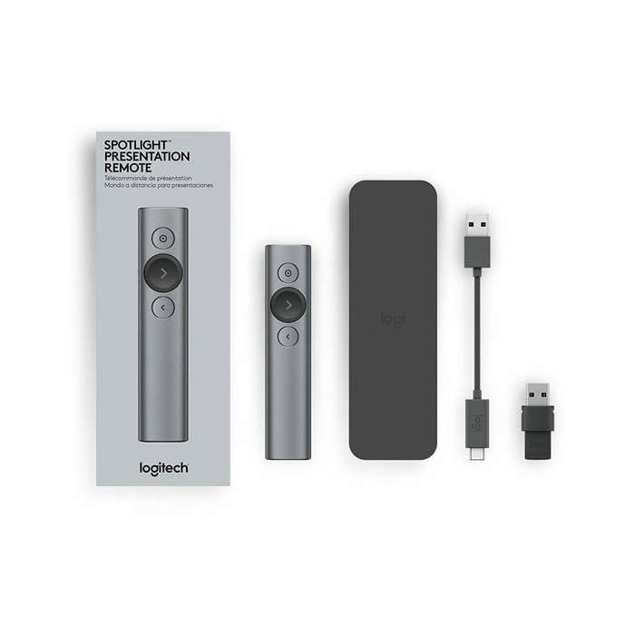 Logitech Spotlight Présentateur sans fil Gris Ardoise