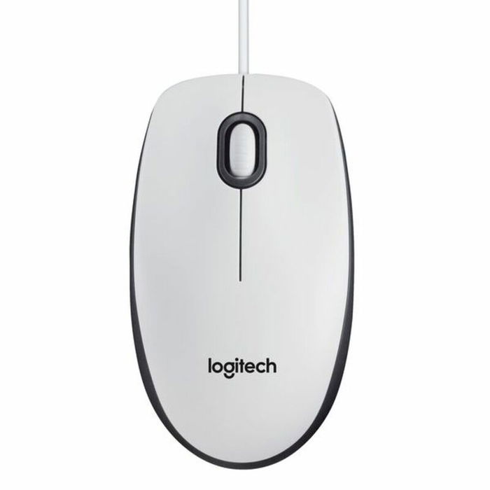Souris Optique Logitech B100 Blanc 800 dpi (1 Unité)