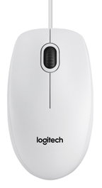 Logitech B100 Souris filaire optique USB - Ambidextre, 800 DPI, 3 boutons, confortable, compatible PC/Mac