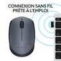 Logitech M170 Souris sans fil Ambidextre Gris et Noir