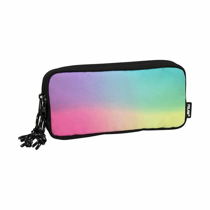 Trousse d'écolier Milan Noir 22 x 11 x 6,5 cm