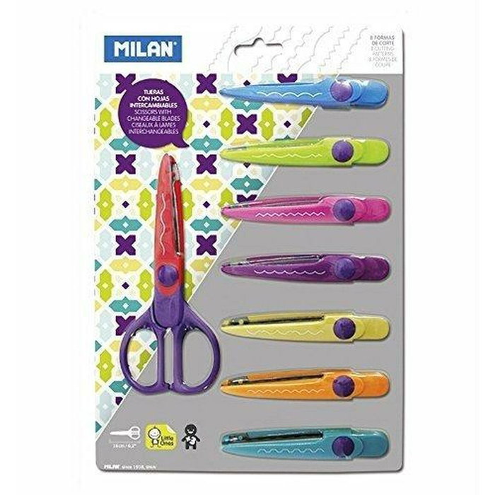 Ciseaux Milan 9 Pièces Multicouleur Plastique Ciseaux Milan 9 Pièces Multicouleur Plastique