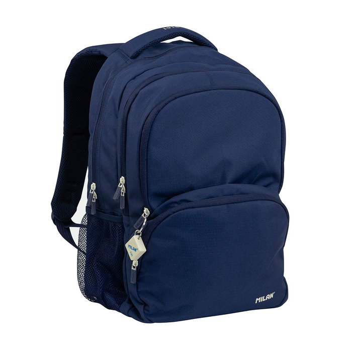 Milan Mochila Escolar Serie 1918 4 Cremalleras 25 L Azul Marino Milan Mochila Escolar Serie 1918 4 Cremalleras 25 L Azul Marino