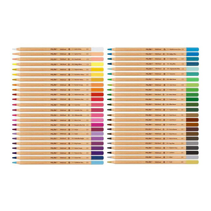 Crayons de couleur Milan 48 Pièces