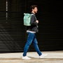 Milán Série 1918 Mochila urbaine 10 L avec fermeture supérieure enroulable, vert, polyester - 42x29x11 cm