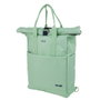 Milán Série 1918 Mochila urbaine 10 L avec fermeture supérieure enroulable, vert, polyester - 42x29x11 cm
