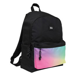 Milan Mochila Urbaine Sunset 22 L Noir Ripstop Polyester avec Compartiment Ordinateur Portable