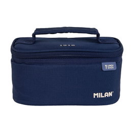 Milan Serie 1918 Sac isotherme repas bleu marine avec contenant 1,5L - 22x12,5x12 cm