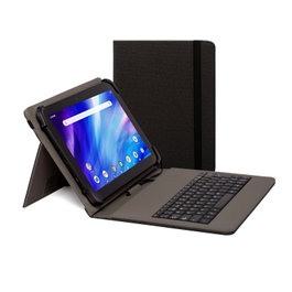 Nilox Housse avec Clavier pour Tablette 10,5 Pouces - Connexion USB et Type-C - Compatible Android et Windows - Noir