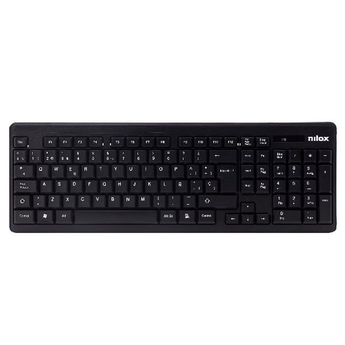 Nilox NXKMWE0001 Clavier et souris sans fil Noir Espagnol Qwerty Nilox NXKMWE0001 Clavier et souris sans fil Noir Espagnol Qwerty